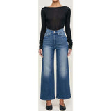 Hepburn Wide Leg High Rise Ankle Jeans Oceanside