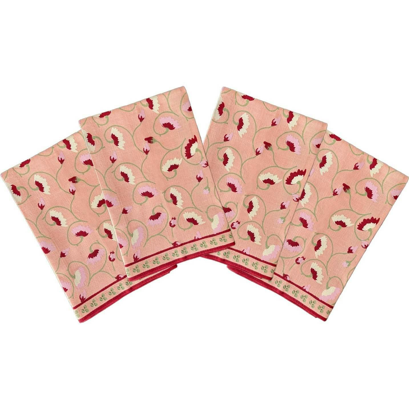 La Leccia Napkin (Set of 4) in Dark Pink