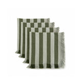 Lido Stripe Napkins in Oliva (Set of 4)