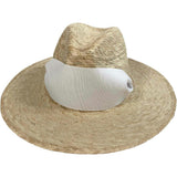 Zinnia Sun Hat - Wide & Short White Tennis & Croquet Ribbon