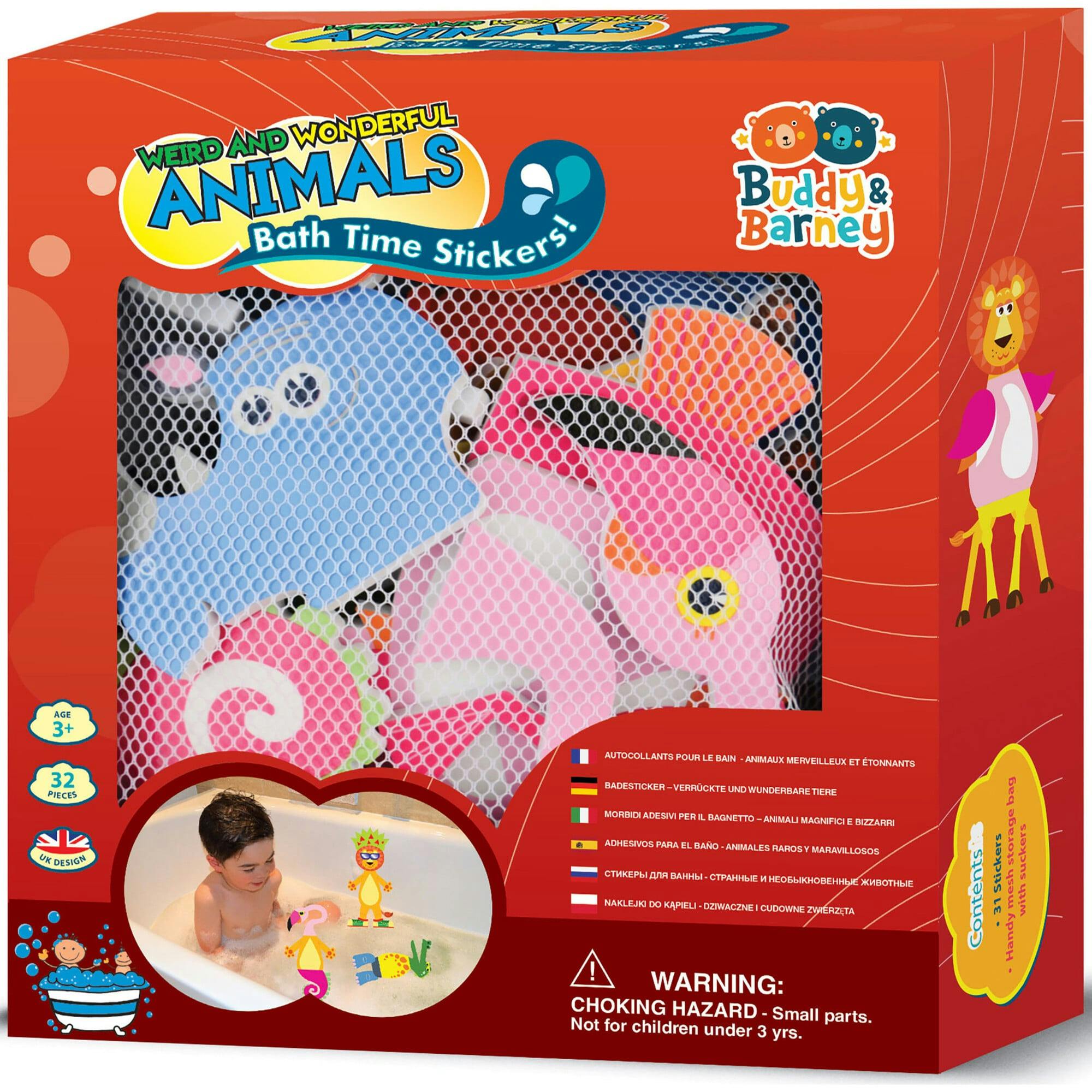 Buddy & Barney: Weird & Wonderful Animals Bath Time Stickers