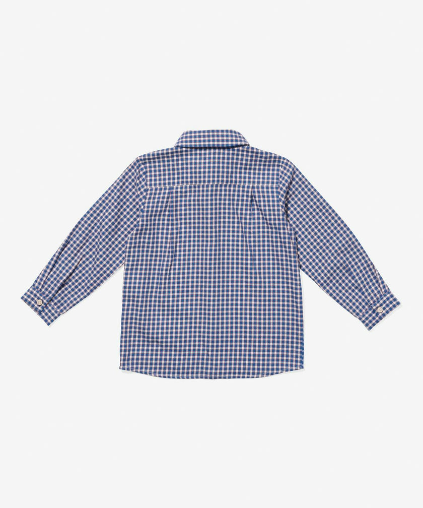 Jeffie Shirt, Marine Tiny Check