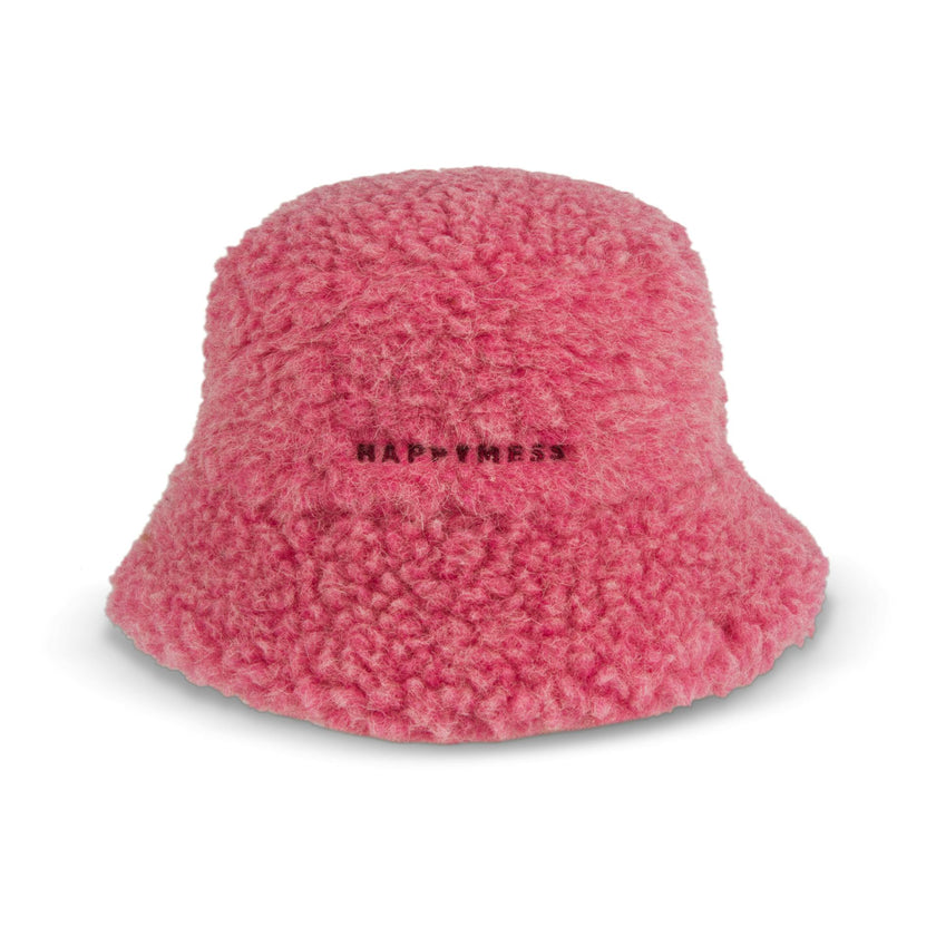 adult merino wool bucket hat - dusty pink