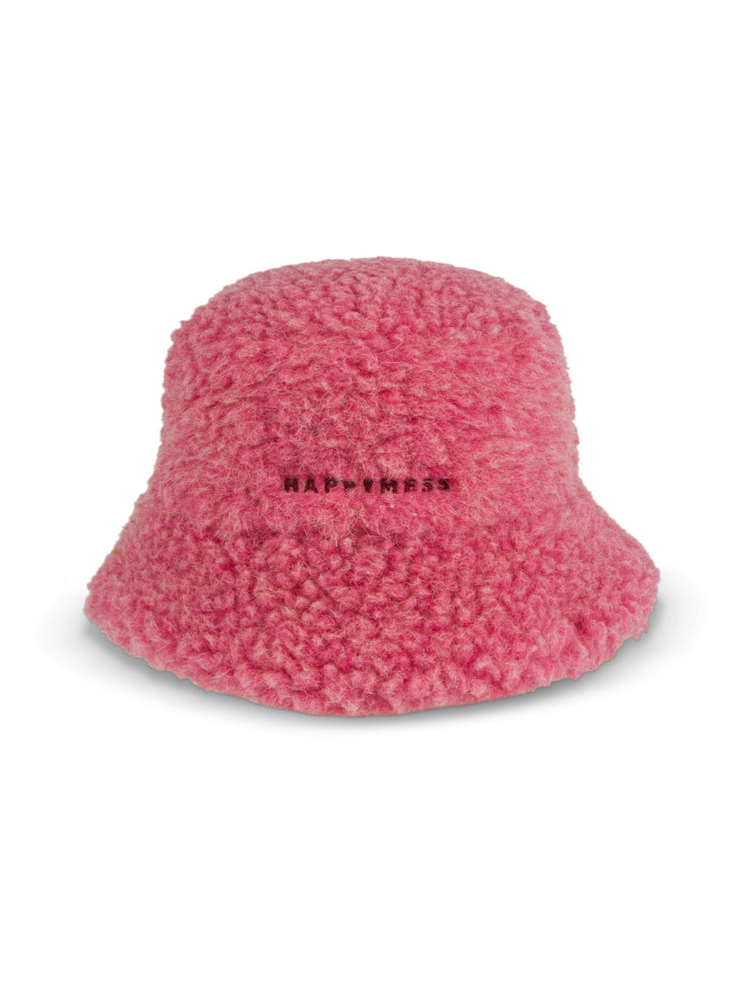 adult merino wool bucket hat - dusty pink
