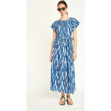 Vienna Maxi Dress in Indigo Rainfall