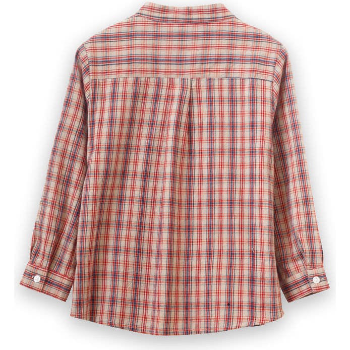 Boys Long Sleeve Check Shirt