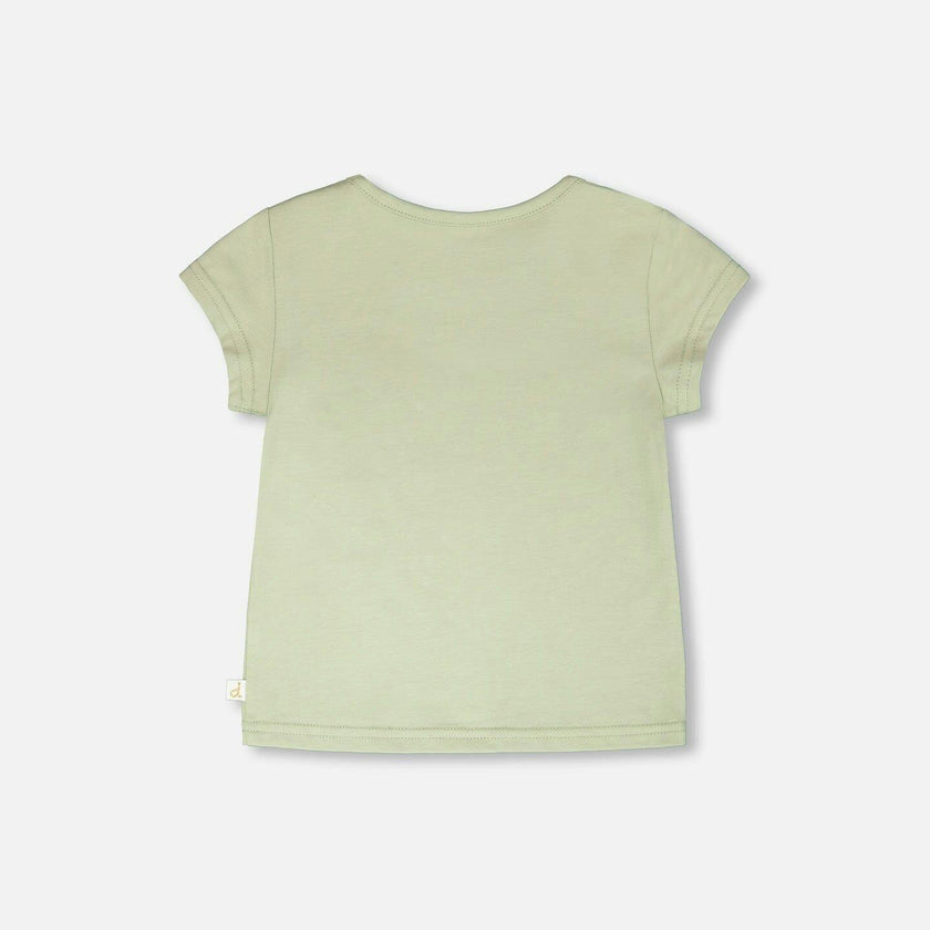 Organic Cotton Jersey T-Shirt Light Khaki Green