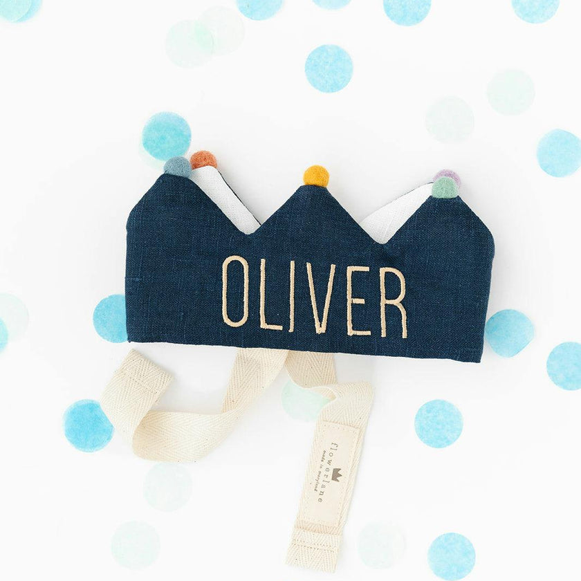 Navy Custom Birthday Crown