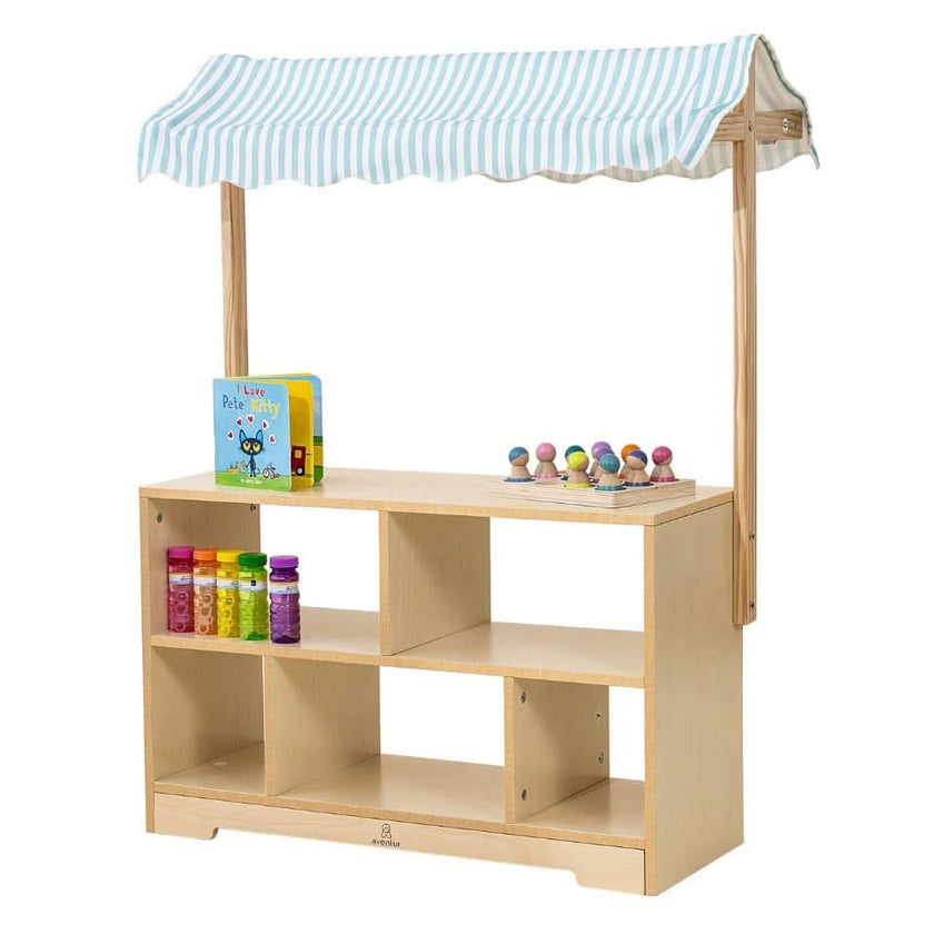 Holly Wooden Market Stand – Kids’ Pretend Play Shop & Display Shelf
