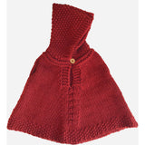 Poncho with hood - Red