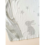 Star Moon Blanket Bunny Rattle Grey Gift Set