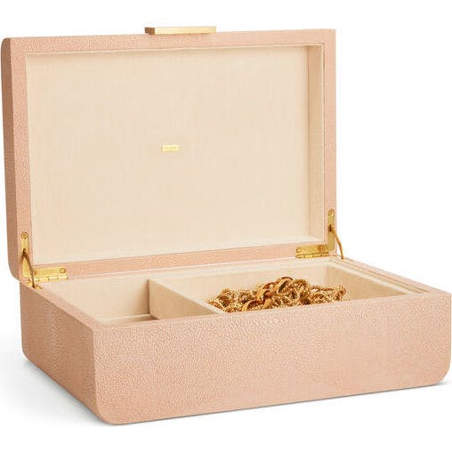 Modern Shagreen Large Jewelry Box