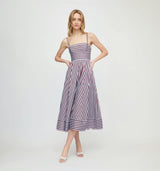The Margot Dress - Firecracker Stripe