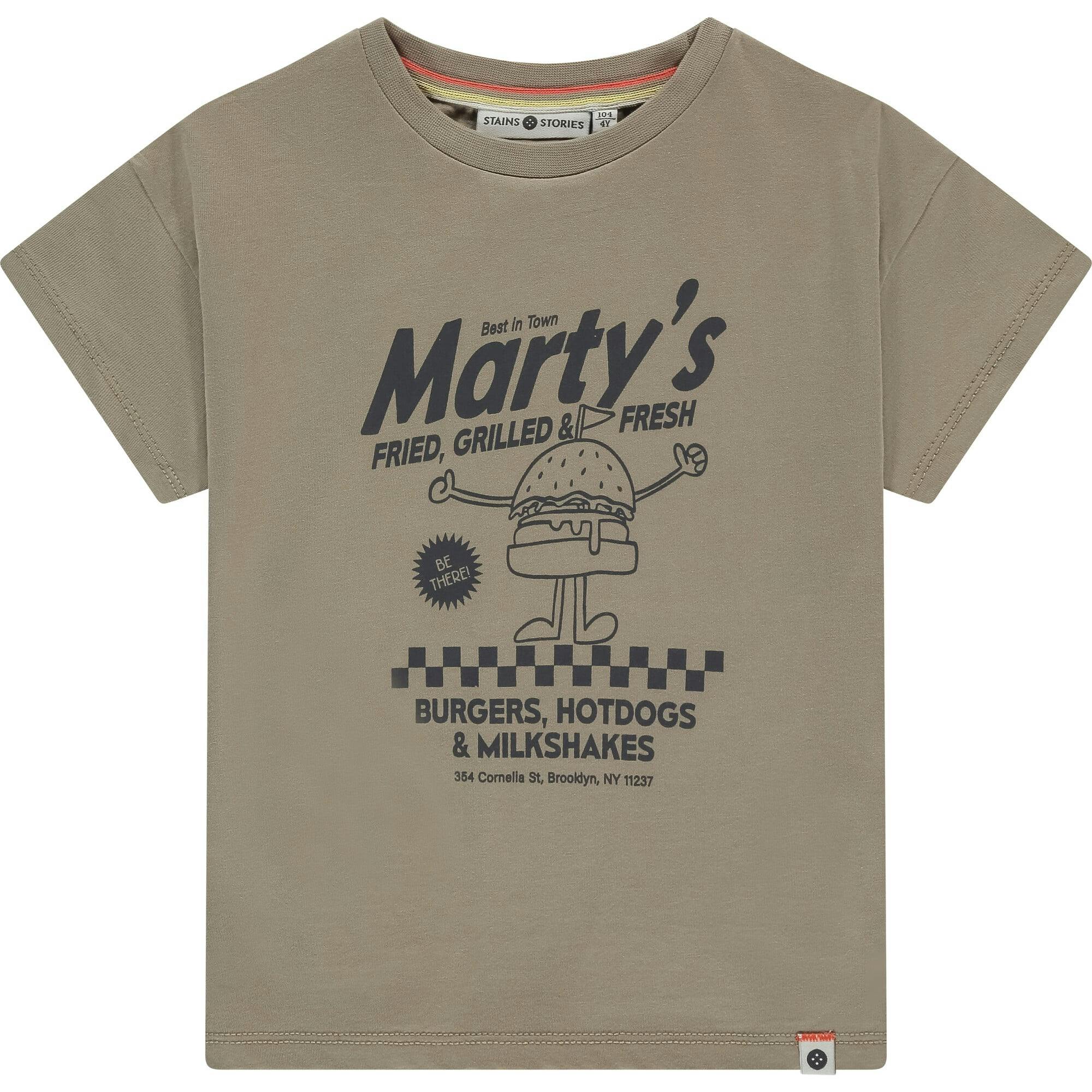 Diner Theme Graphic Short Sleeve T-Shirt