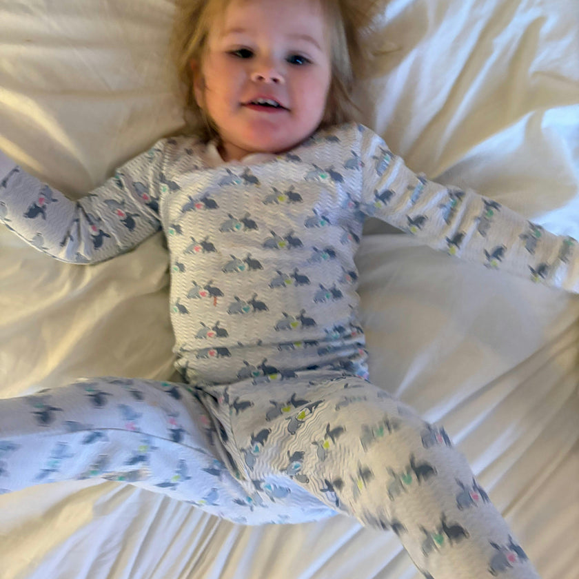 Bunny Love Two Piece Kids Pajamas