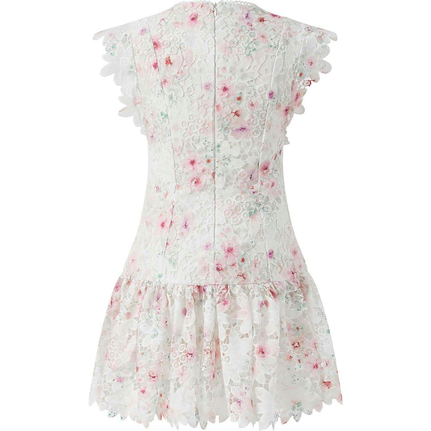 Belle Embroidered Mini Dress