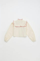 VEGETABLES  EMBROIDERY SHIRT ANGORA