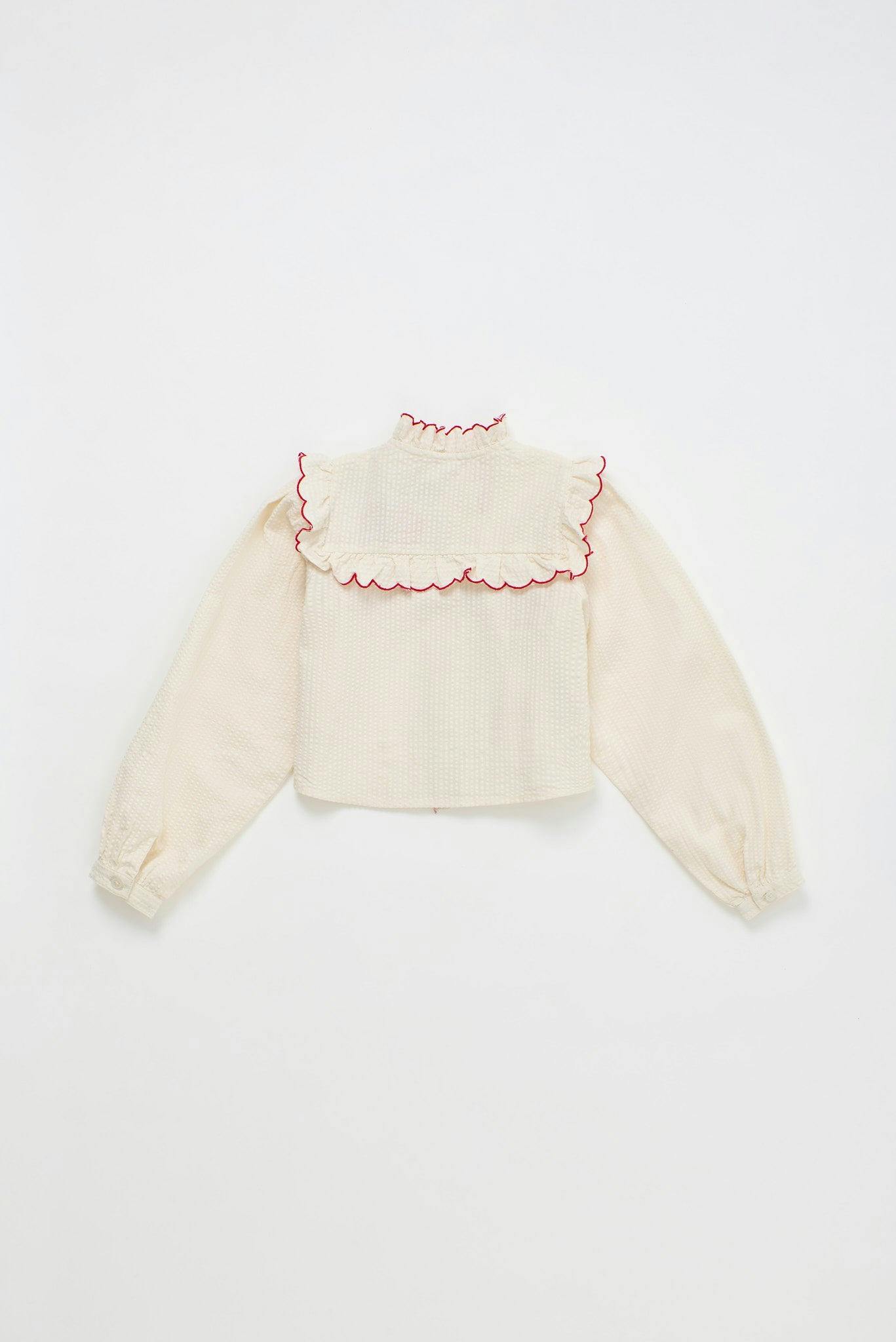 VEGETABLES  EMBROIDERY SHIRT ANGORA