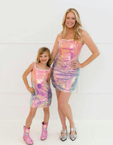 Women's Sunset Ombre Shimmer Dress