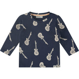 Baby Boy Guitar Print Long Sleeve T-Shirt