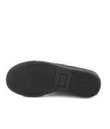 Leather Slip On Sneakers, Black & Grey Stripes
