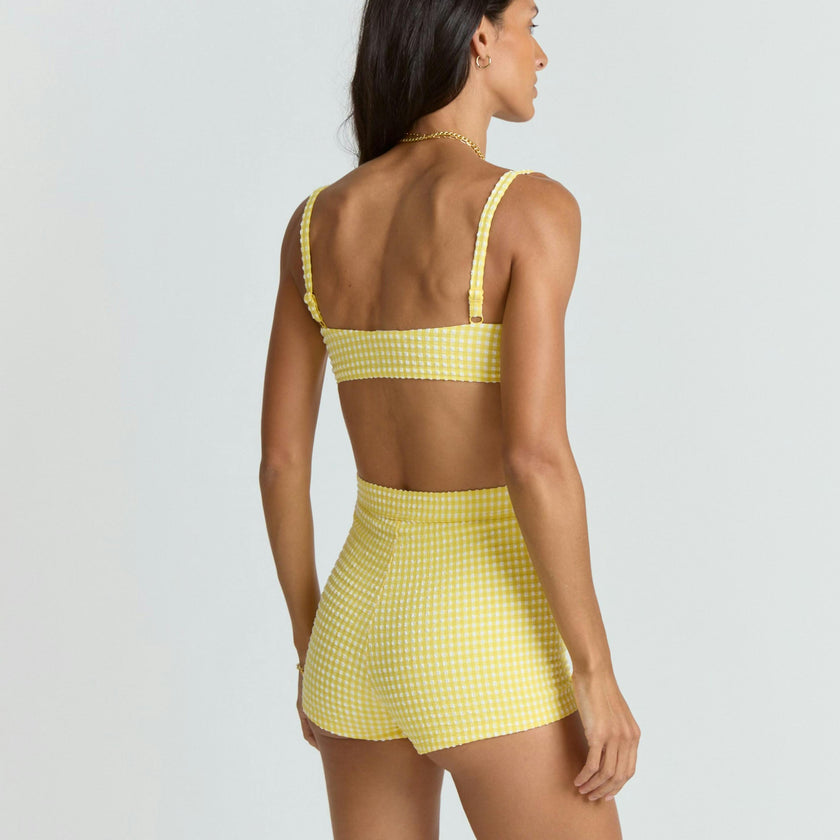 women's soleil gingham swim short