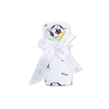Soccer Balls Playing Soccer Blue  - Swaddle Blanket