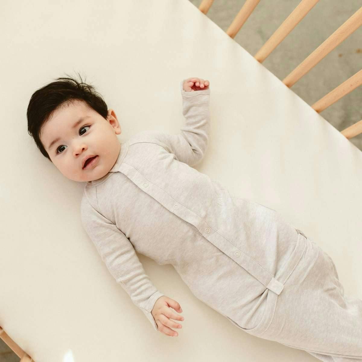 24 HOUR CONVERTIBLE GOWN | STORM GRAY — Bamboo Organic Cotton Blend, Preemie–6M