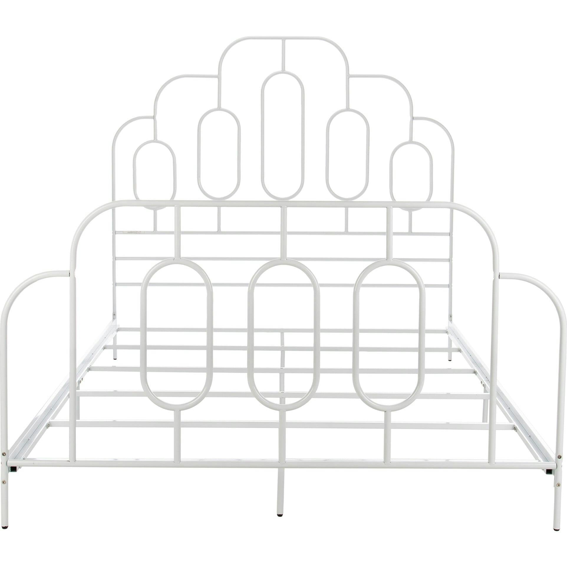 Paloma Metal Retro Bed, White