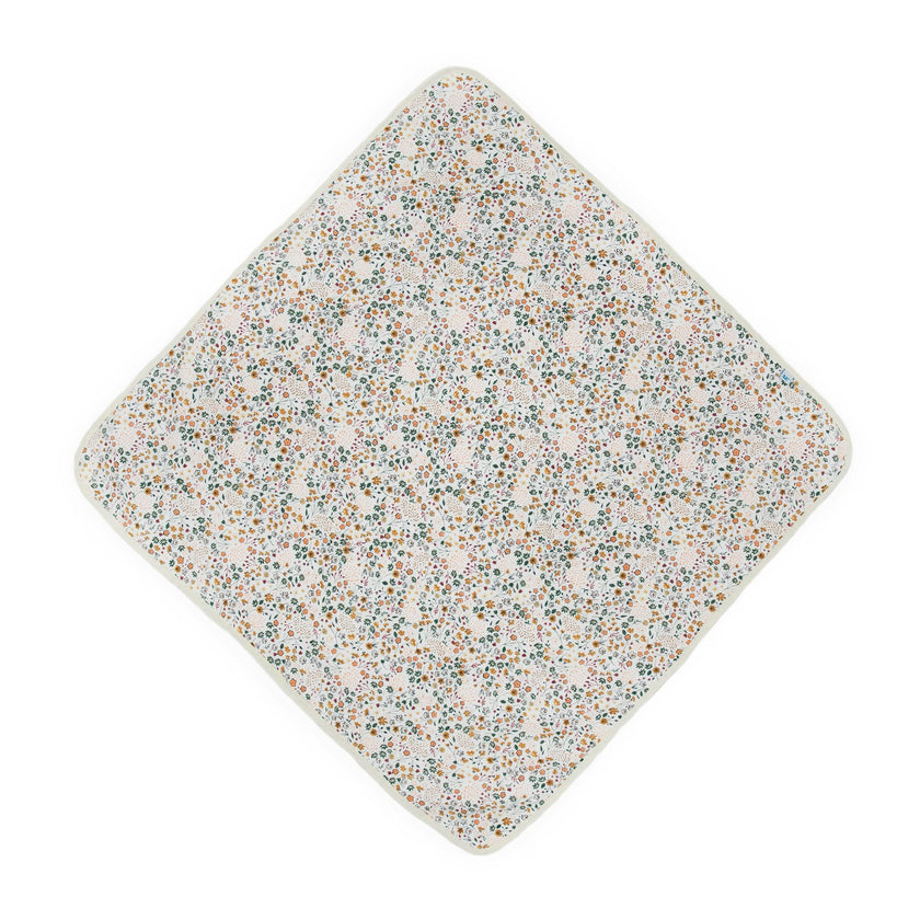 Infant Hooded Towel - Pressed Petals