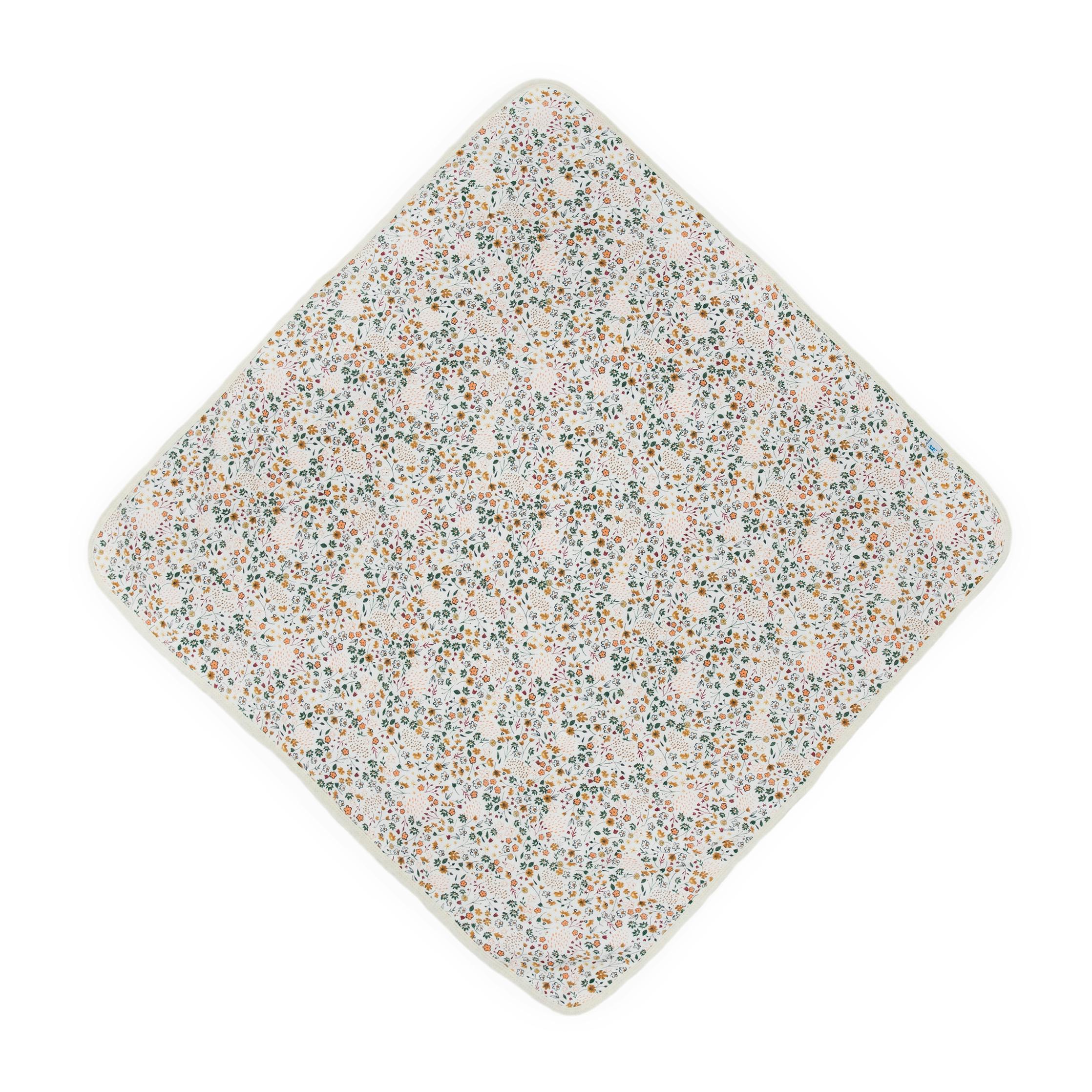 Infant Hooded Towel - Pressed Petals