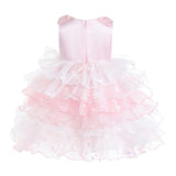 Light Pink Sirin Ruffled Tulle Dress