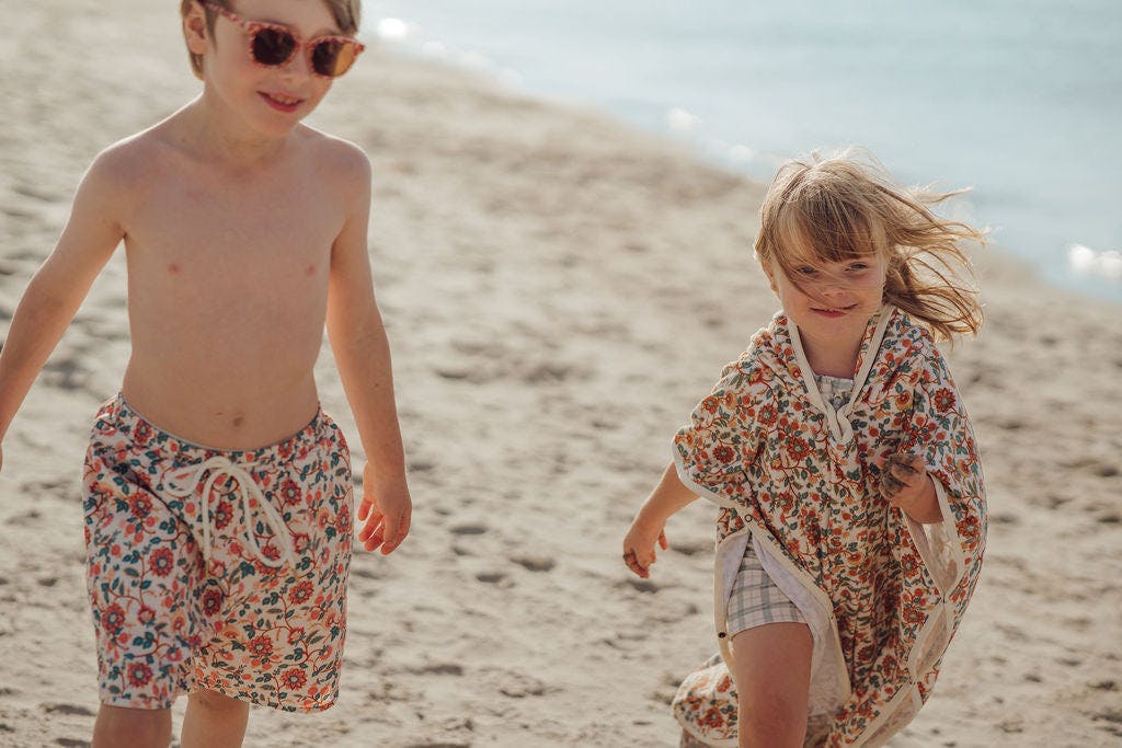 Bathing Towel Poncho | Organic Cotton - In Bloom