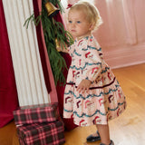Baby Girls Maribelle Dress Set - Santa Garland