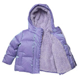 Girls Ruffle Pete Puffer - Lavender
