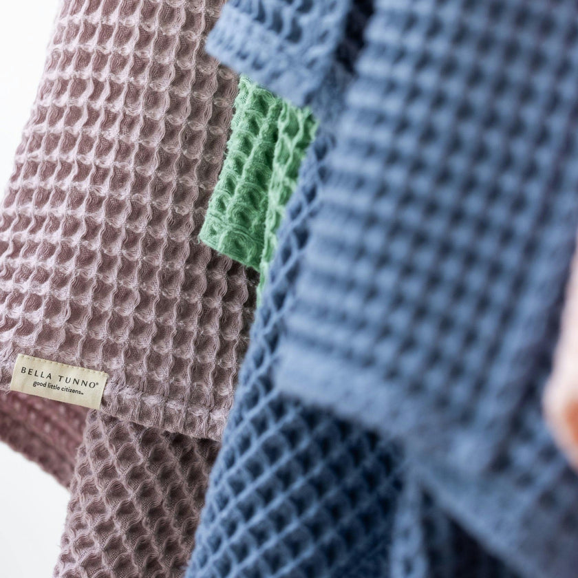 Waffle Baby Blanket Rain