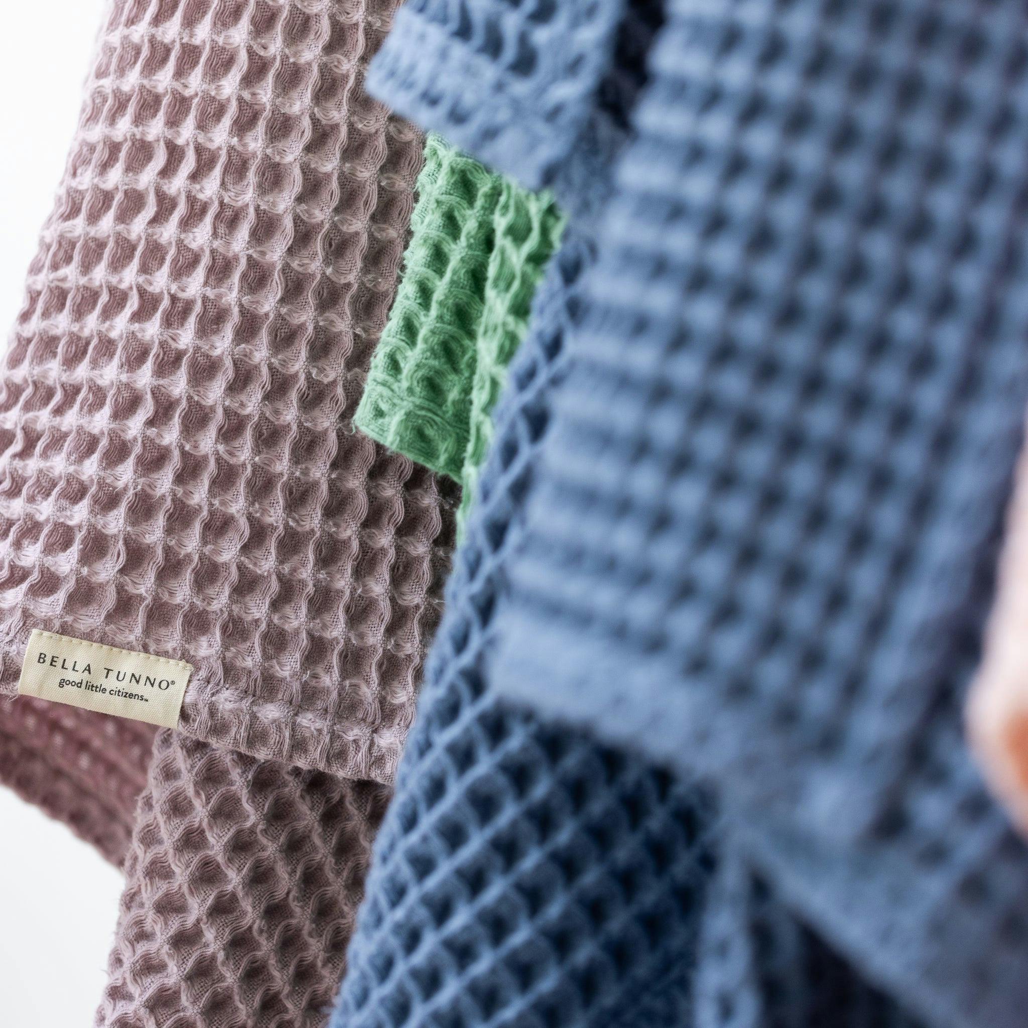 Waffle Baby Blanket Rain