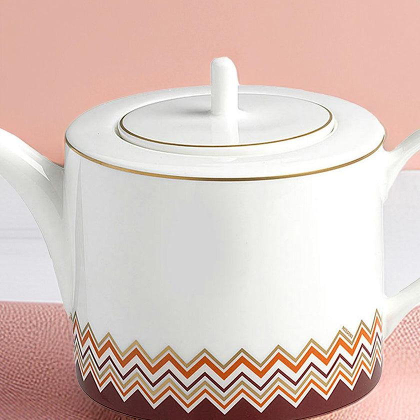 Tea Pot Or Coffee Pot Iconic  Multicolor Diam. 4.75"