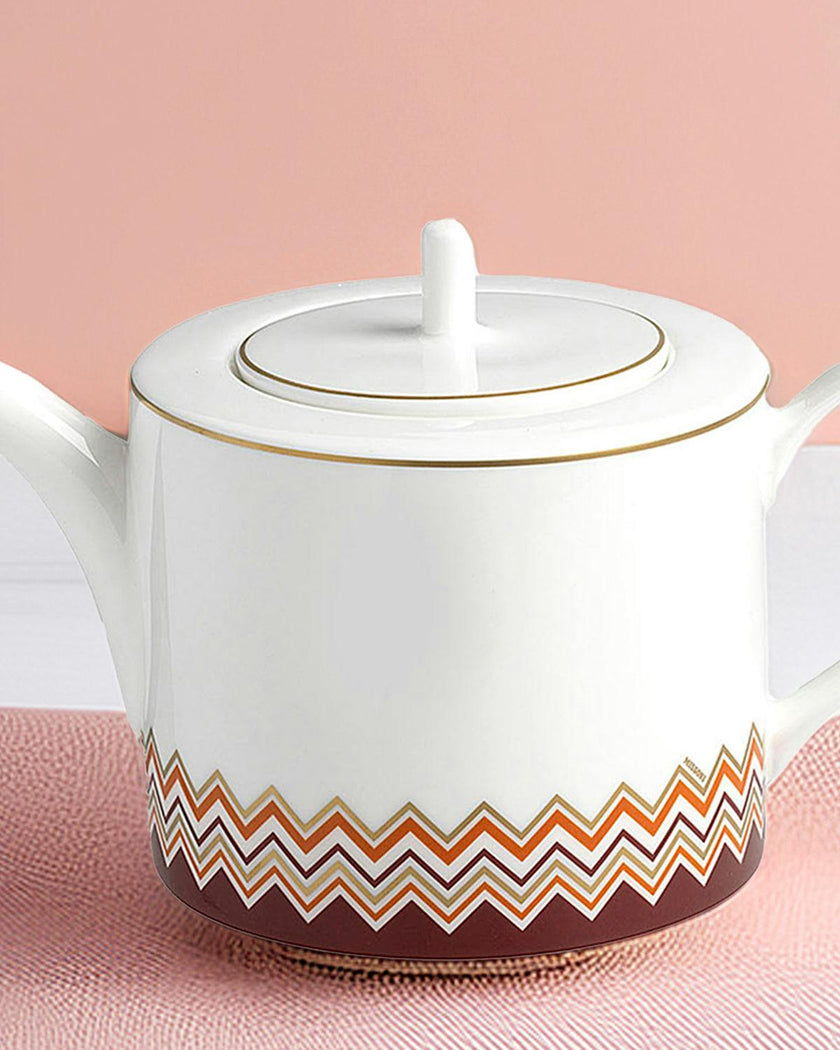 Tea Pot Or Coffee Pot Iconic  Multicolor Diam. 4.75"