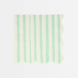 Mint Stripe Large Napkins
