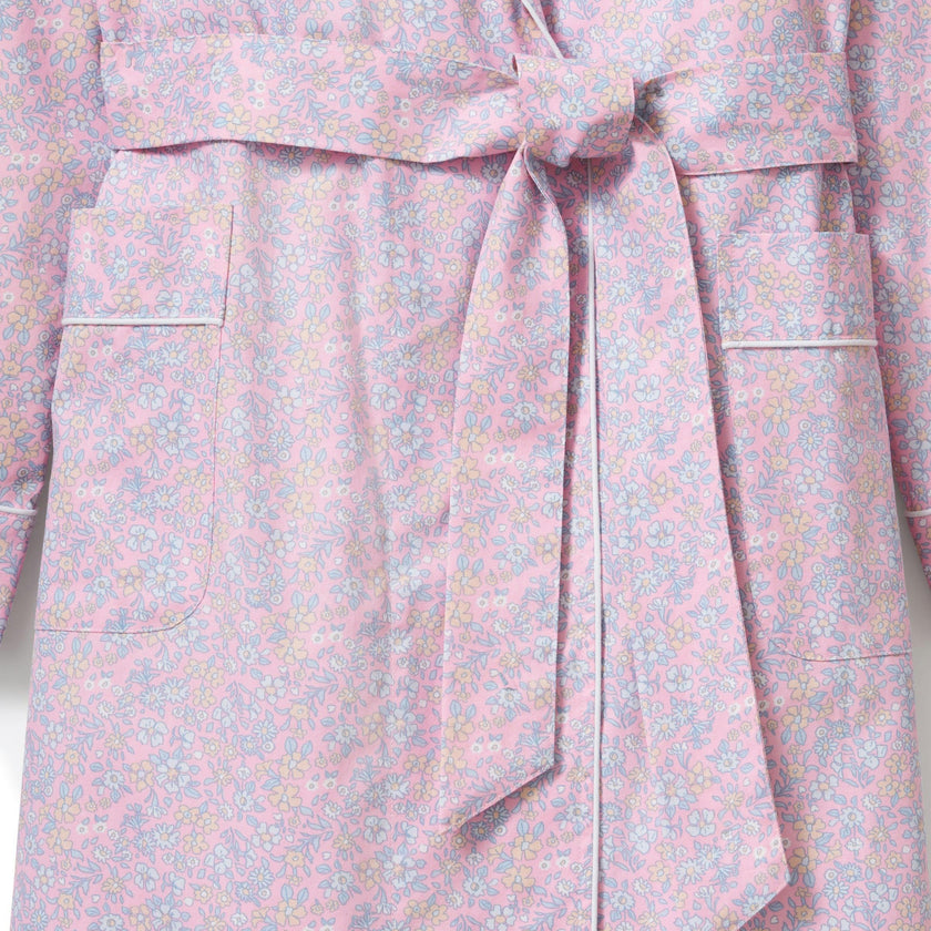 Women’s Twill Robe in Fleur Blush