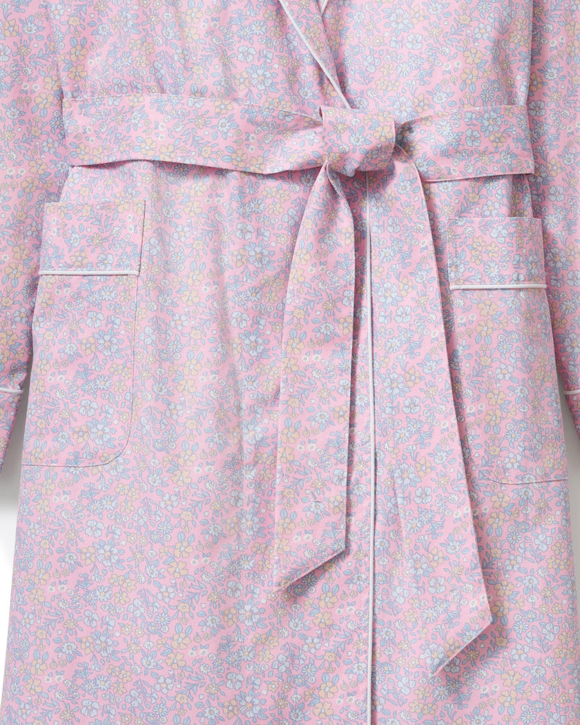 Women’s Twill Robe in Fleur Blush