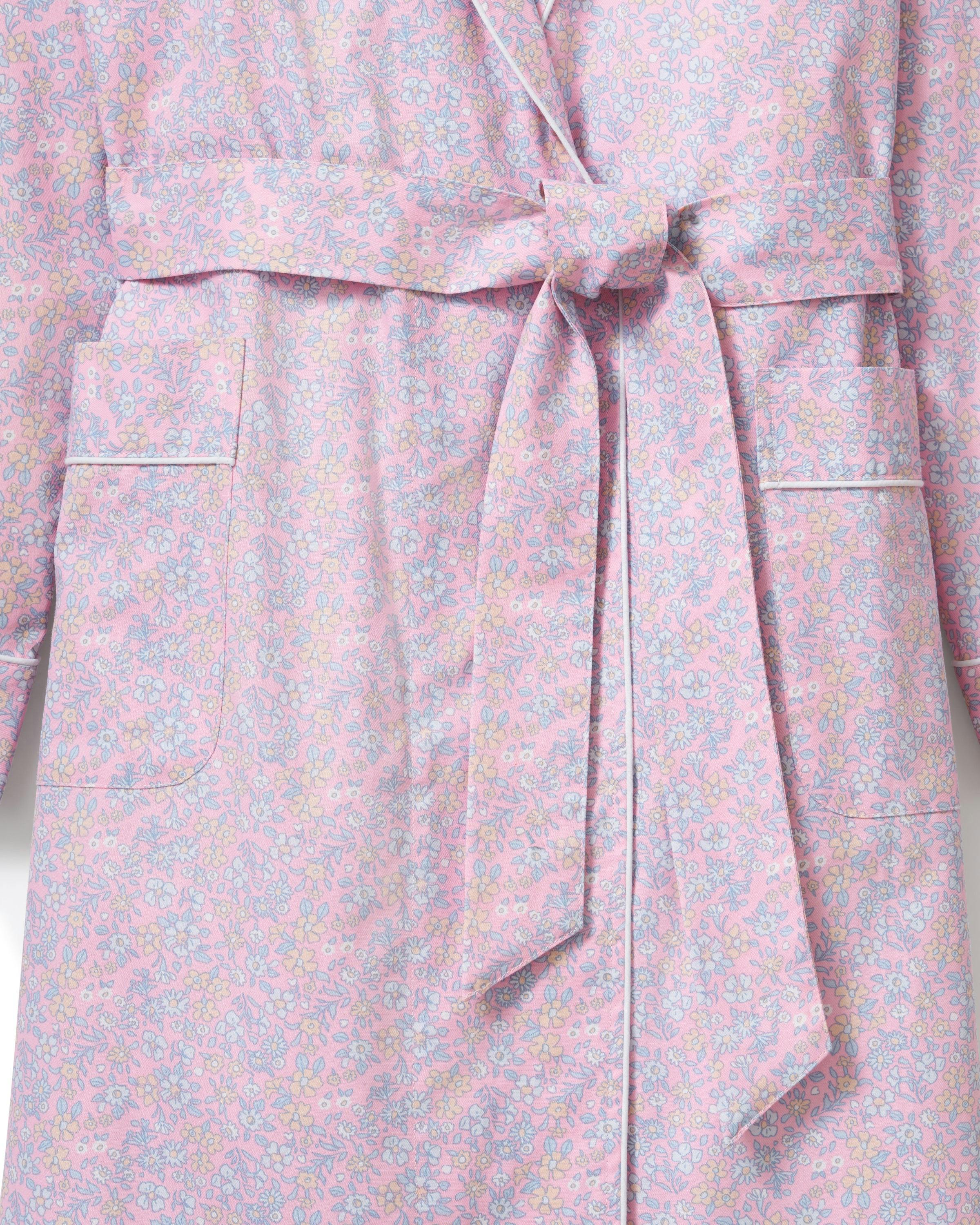 Women’s Twill Robe in Fleur Blush