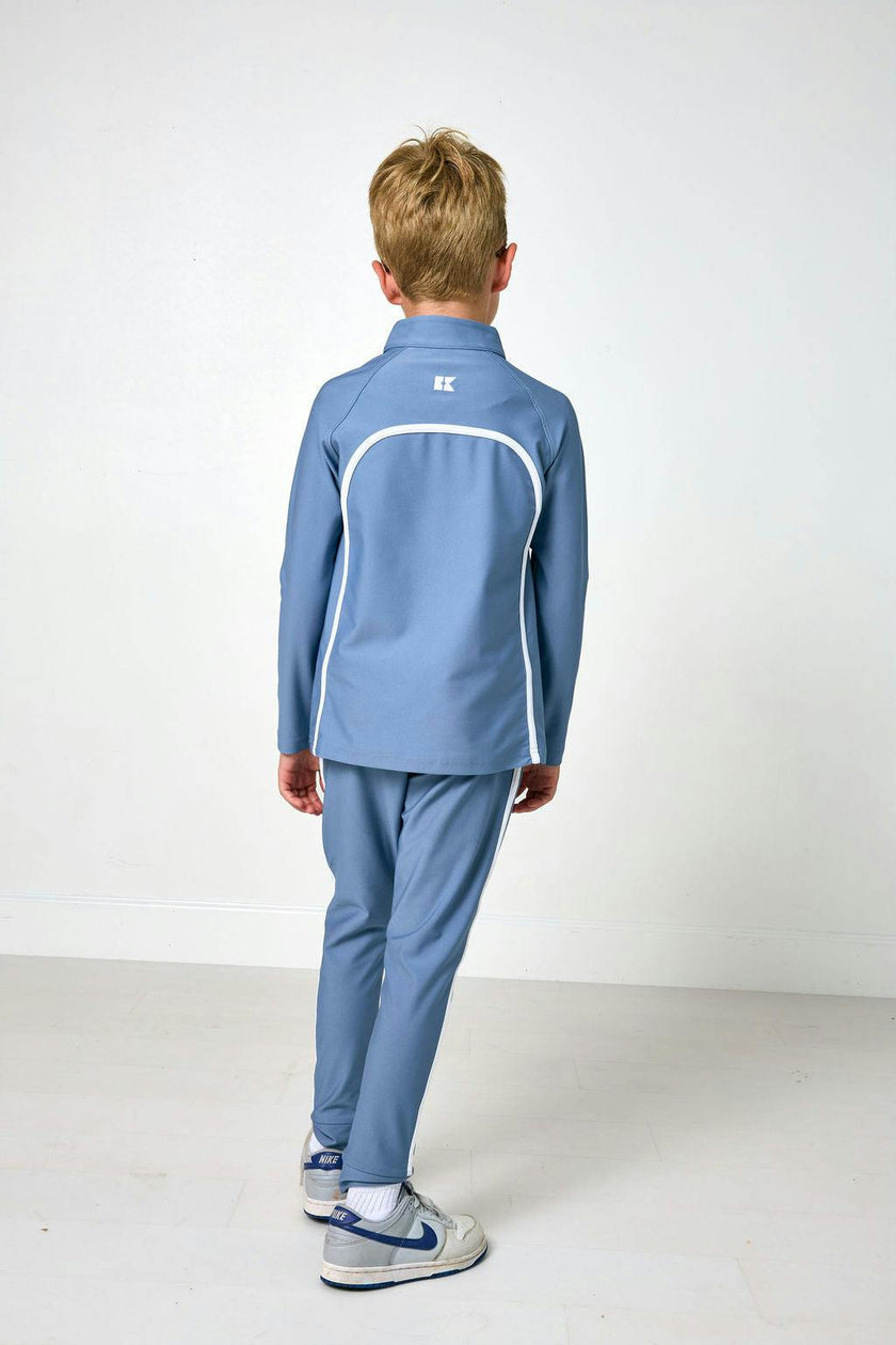 slate retro half-zip