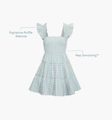 The Charlotte Nap Dress - Blue/Red Gingham