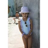 Pastel stripes swimsuit