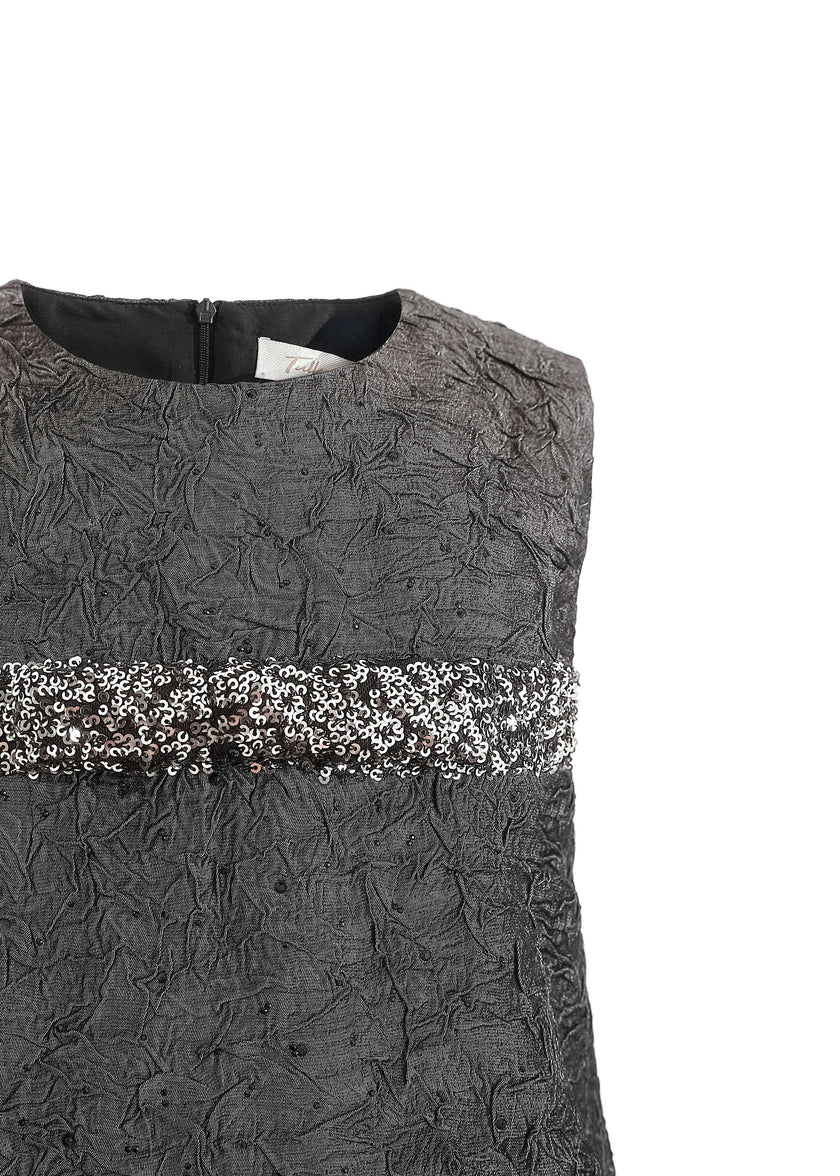 Dark Gray Speckled Dress