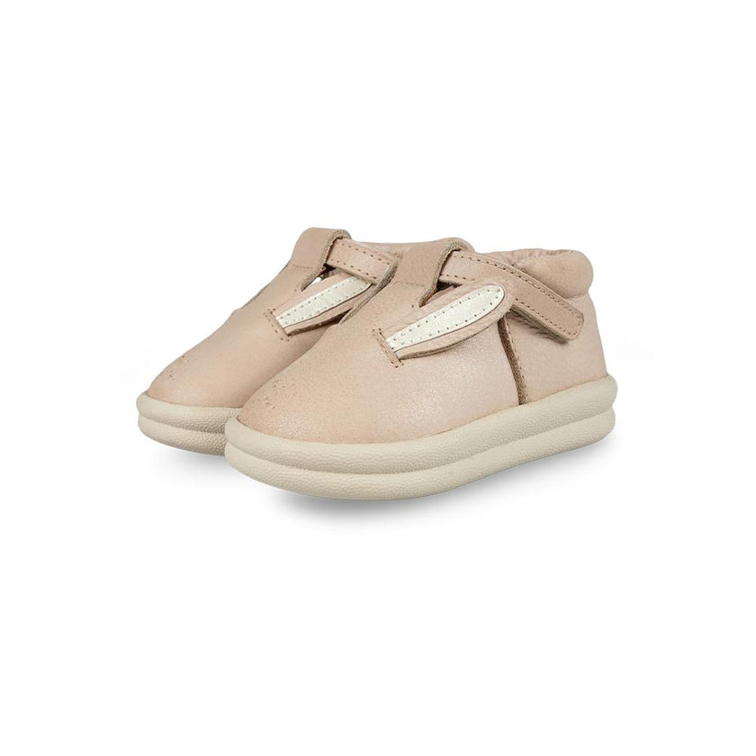 Zilpa Shoes | Pink Bunny | Powder Metallic Nubuck
