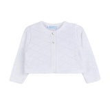 Diamond Pointelle Cropped Cardigan