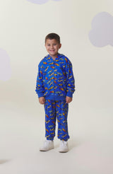 Soft Fleece Jogger, Blue Hot Rod